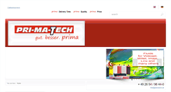 Desktop Screenshot of primatech.de